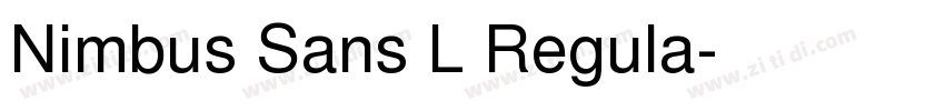 Nimbus Sans L Regula字体转换